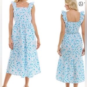 Draper James Floral Square Neck Tiered Sundress Medium